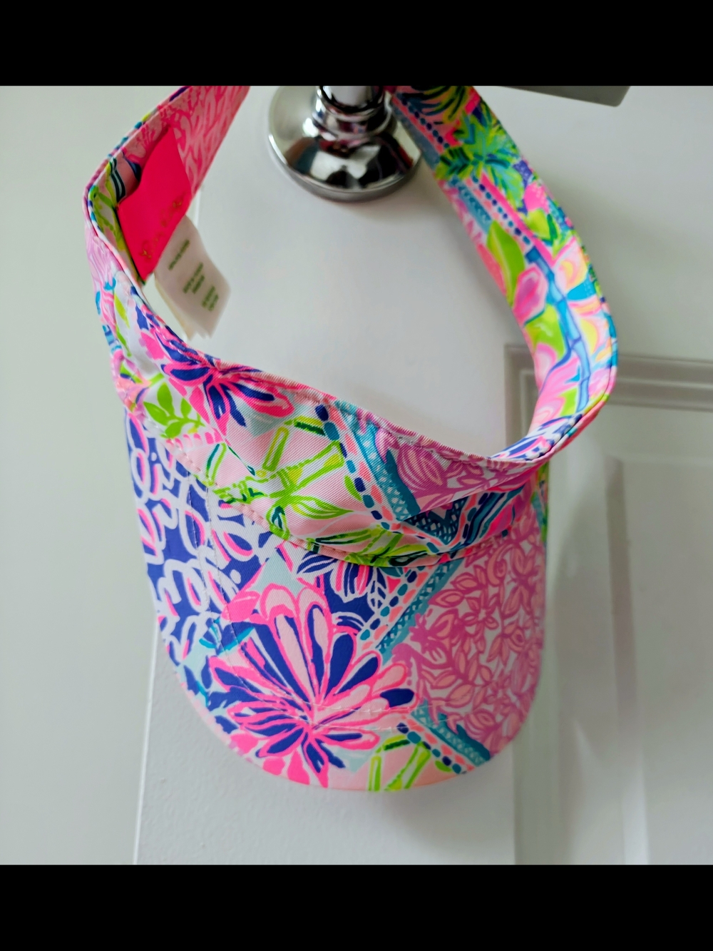 Lilly Pulitzer Pink Neon Floral Visor